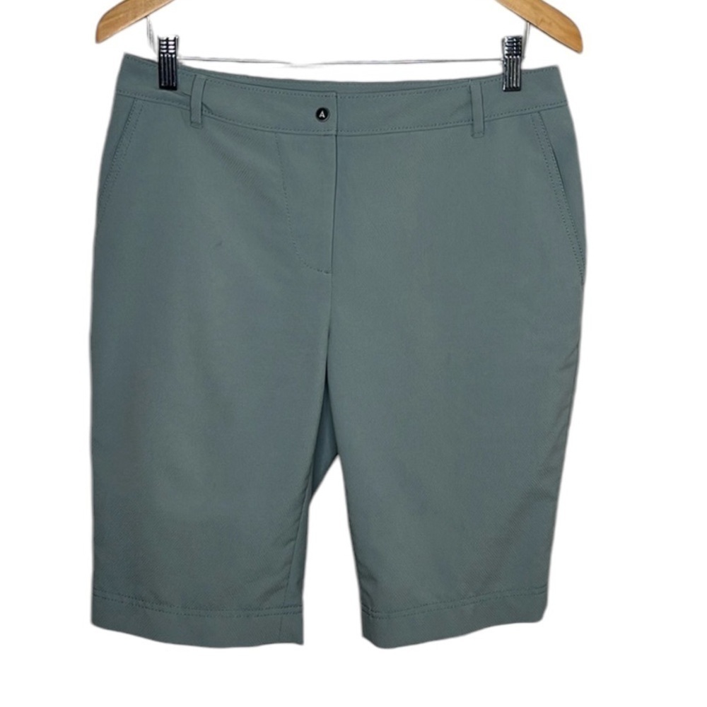 Annika Cutter & Buck Grey Long Golf Shorts Women Size 6 BLEMISH